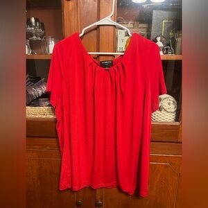 Liz Claiborne Red Women's Top Size: 2X